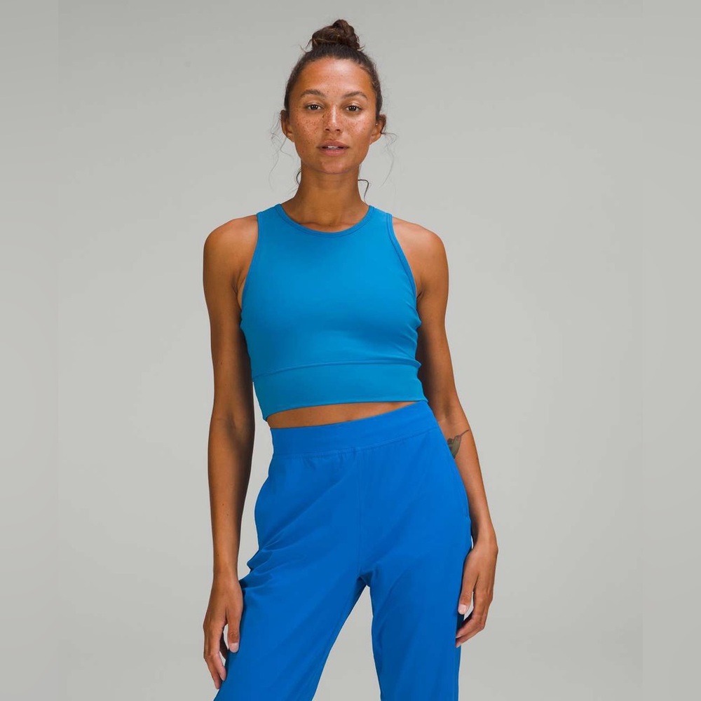 EUC Lululemon Mesh-Back Training Cropped Tank Top